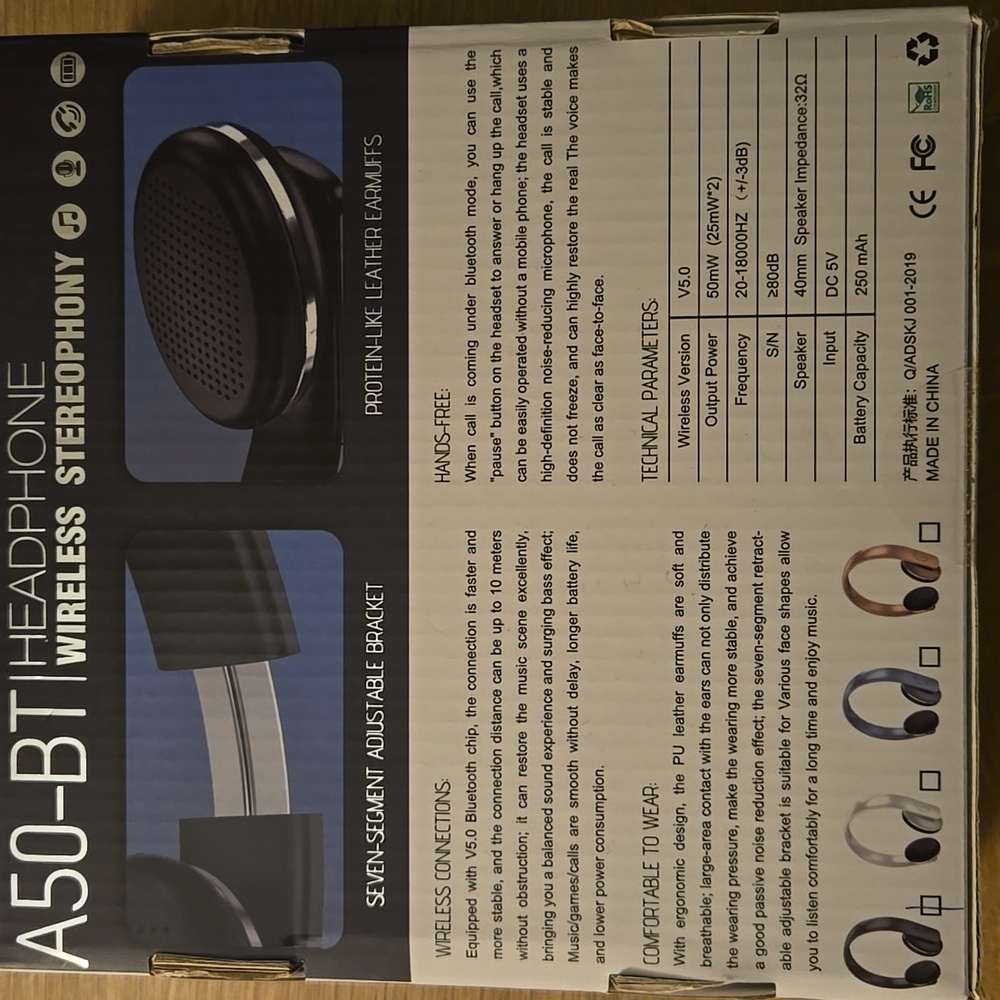 A50-BT Wireless Headphone - Picture 2 of 5